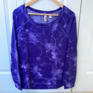 Route 66 Purple Tie Dye Long Sleeve Shirt. Size M.